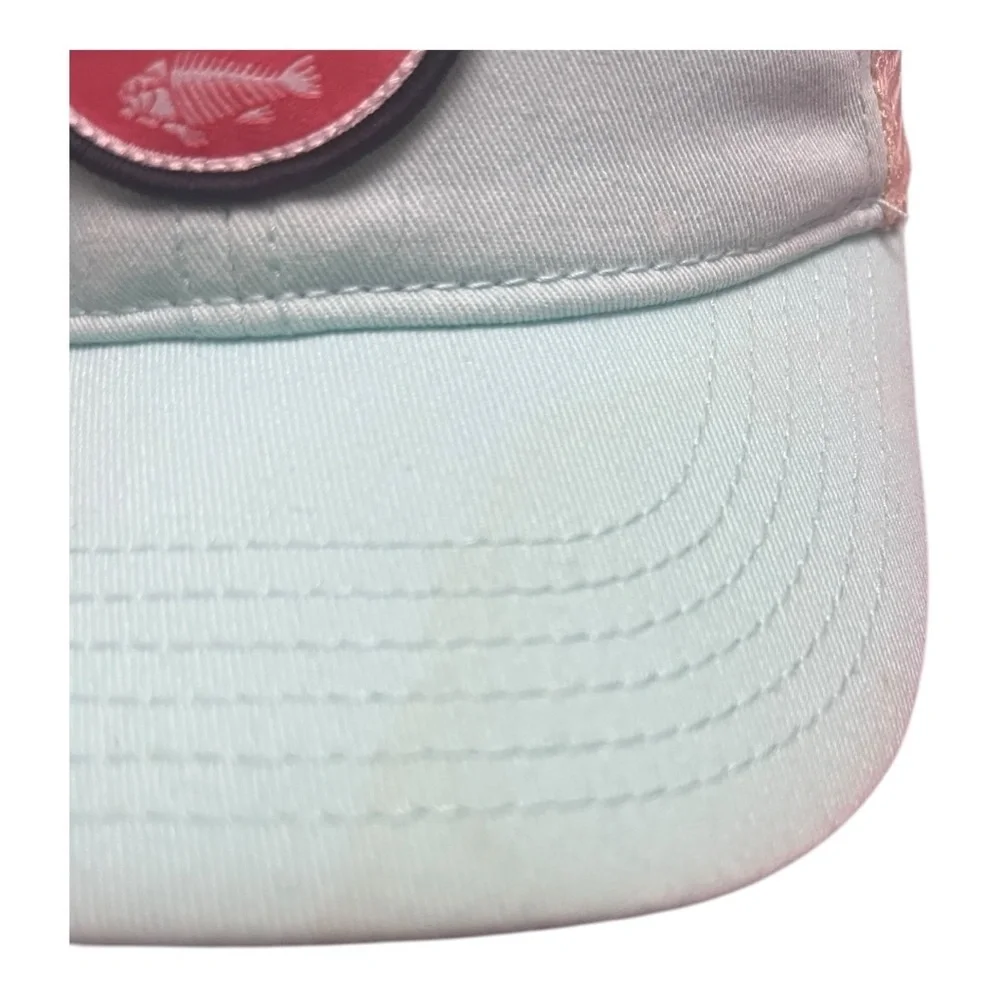 Salt Life Sea Foam Green Blue and Cream Trucker Snapback hat - Picture 8 of 8